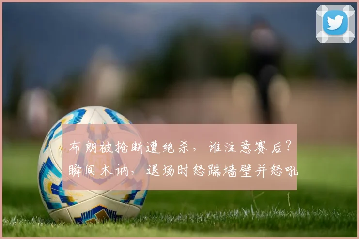 布朗被抢断遭绝杀，谁注意赛后？瞬间木讷，退场时怒踹墙壁并怒吼