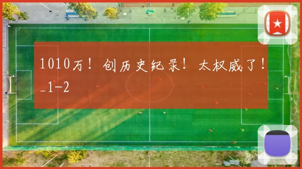 1010万!创历史纪录!太权威了!_1